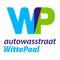 Autowasstraatwittepaal